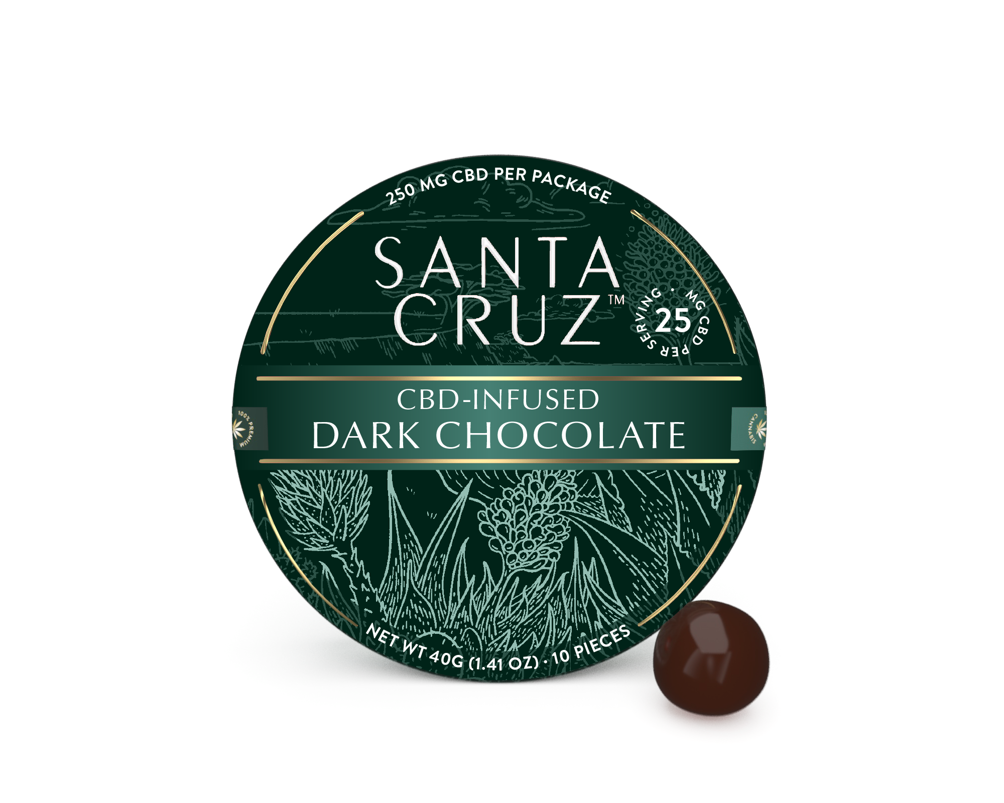CBD Dark Chocolate - Santa Cruz